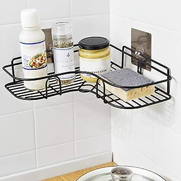 Bathroom kitchen Punch Corner Frame Shower Shelf