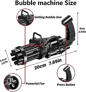 8-Hole Bubble Gun Machine