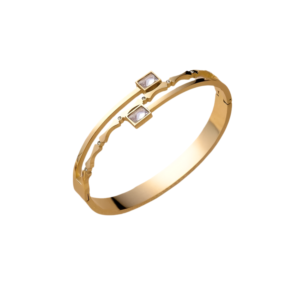 Diamond Stone Bangle