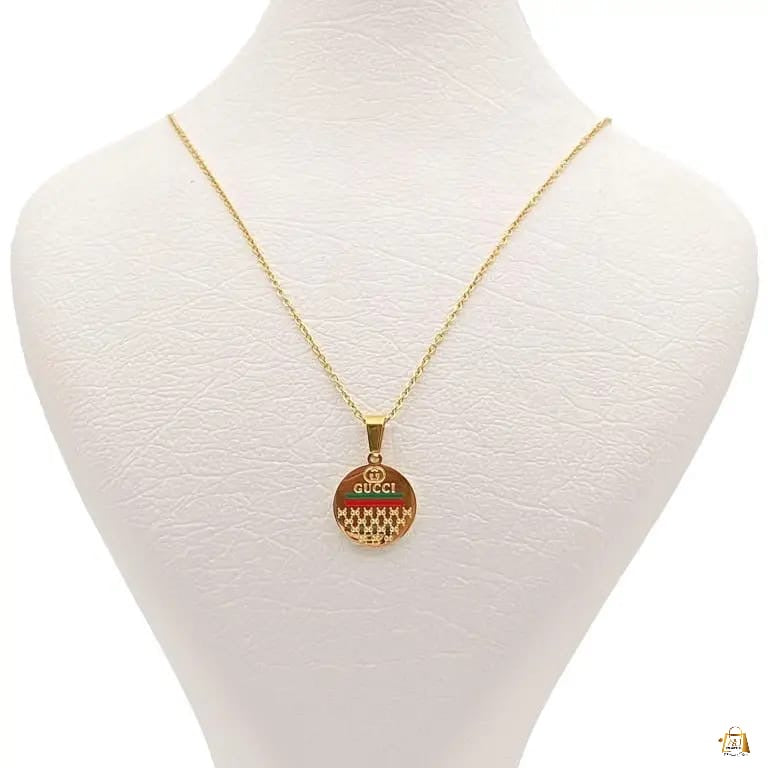 Green & Red Charm Necklace