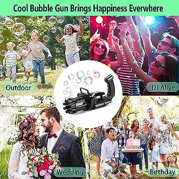 8-Hole Bubble Gun Machine