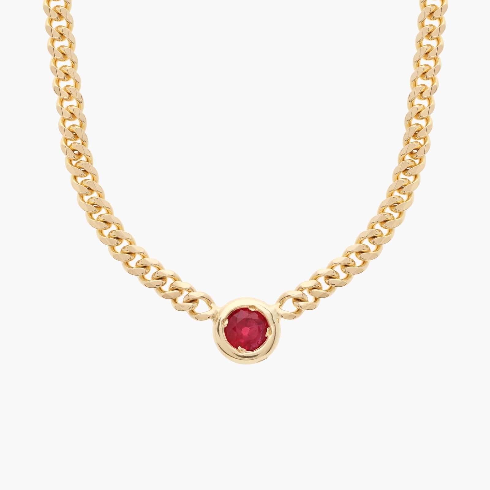 Ruby Curb Necklace