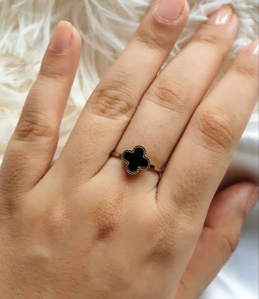 Black Clover Adjustable Ring