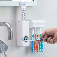 Toothpaste Dispenser Holder for Toothbrush