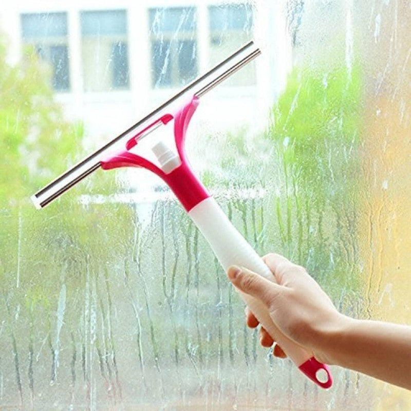 WINDOWS GLASS CLEANER WIPER WITH SPRAY