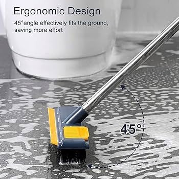 2 In 1 Floor Scrub Brush Cleaning Brush Long Handle